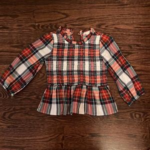 J. Crew Plaid Top